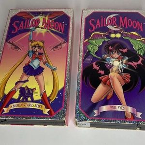 Sailor Moon: A Moon Star is Born and Evil Eyes (VHS, 1995)